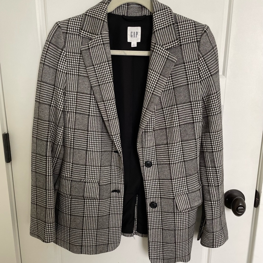 Gap Wool Plaid Blazer